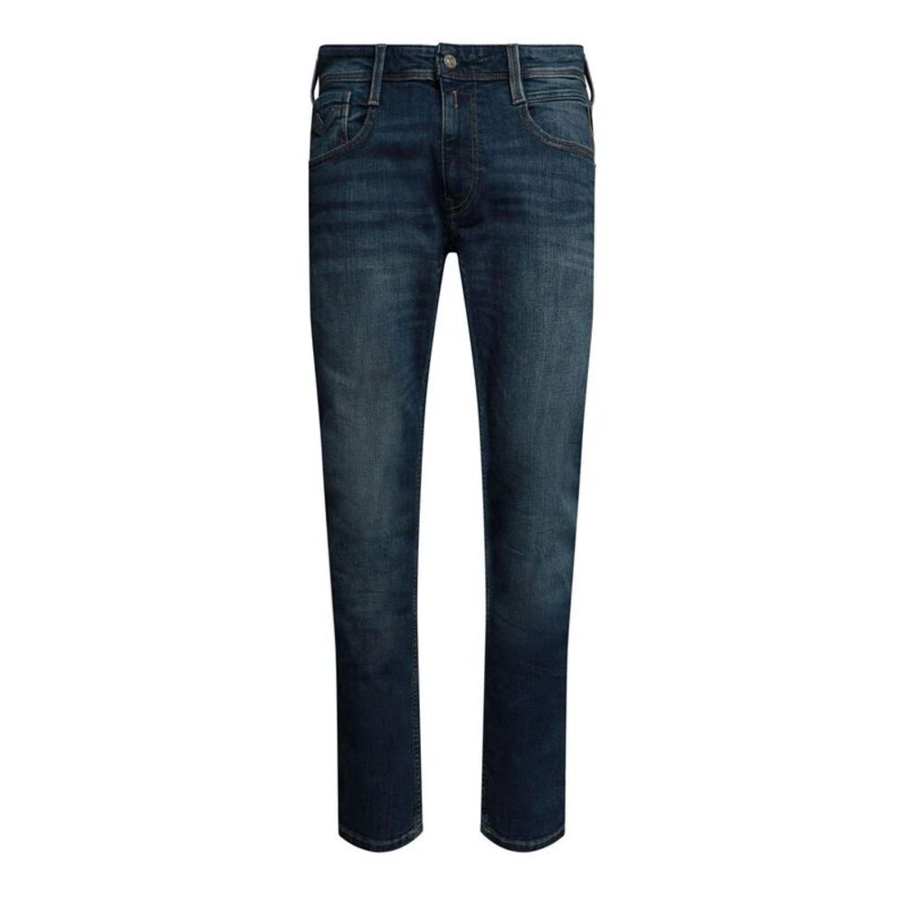 Replay Mens Anbass Denim Slim Jeans / Medium Blue